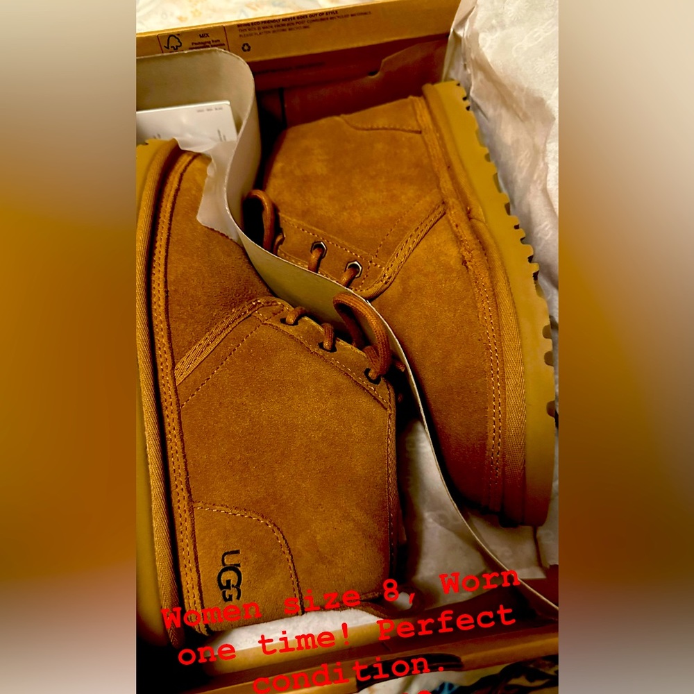 Brown Ugg Boots, Perfect Condition Size 8 women. Worn twice! Hardly used.